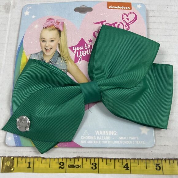Nickelodeon JoJo Siwa Girls Signature Collection Basic Hair Bow Clip Gre… - Picture 2 of 6